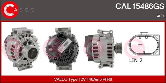 Casco CAL15486GS - Alternator autospares.lv