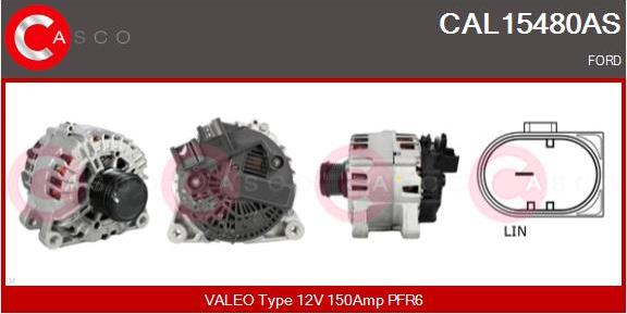 Casco CAL15480AS - Alternator autospares.lv