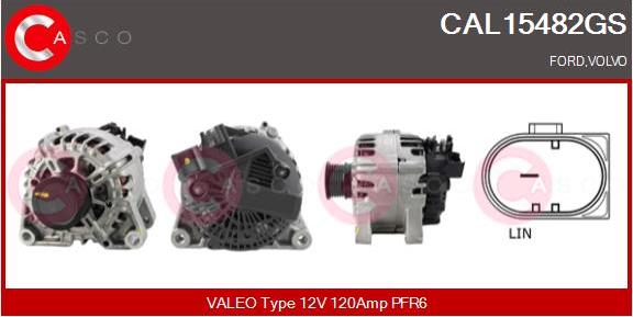 Casco CAL15482GS - Alternator autospares.lv