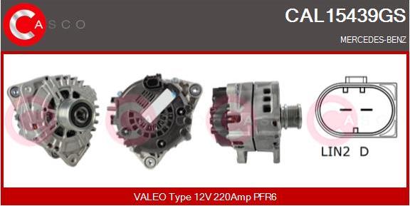 Casco CAL15439GS - Alternator autospares.lv