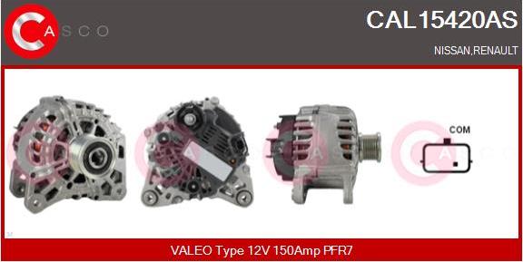 Casco CAL15420AS - Alternator autospares.lv