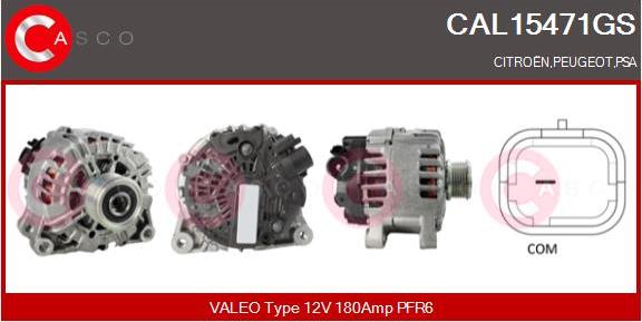 Casco CAL15471GS - Alternator autospares.lv