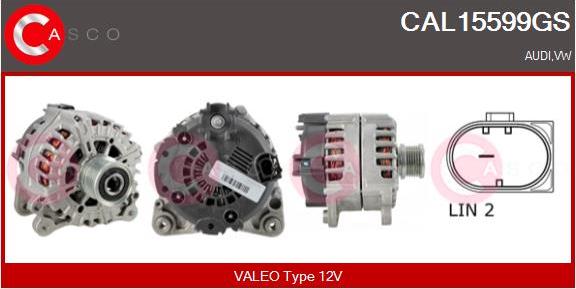 Casco CAL15599GS - Alternator autospares.lv