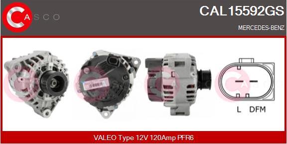 Casco CAL15592GS - Alternator autospares.lv