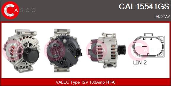 Casco CAL15541GS - Alternator autospares.lv