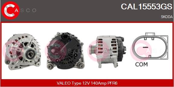 Casco CAL15553GS - Alternator autospares.lv