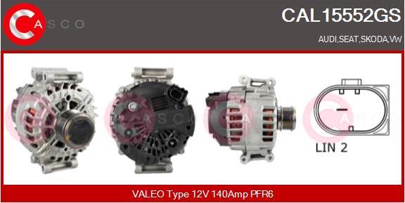 Casco CAL15552GS - Alternator autospares.lv