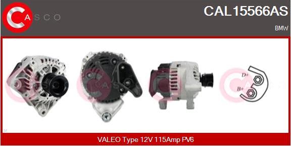 Casco CAL15566AS - Alternator autospares.lv