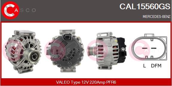 Casco CAL15560GS - Alternator autospares.lv