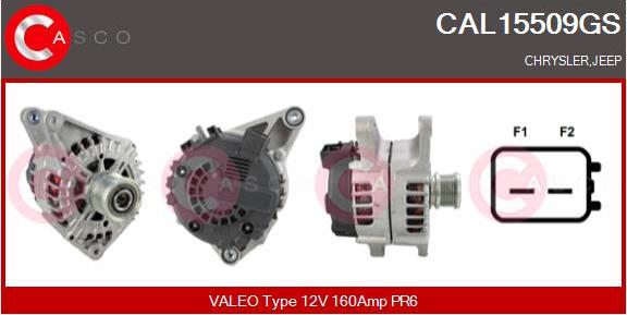 Casco CAL15509GS - Alternator autospares.lv