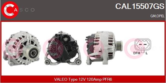 Casco CAL15507GS - Alternator autospares.lv