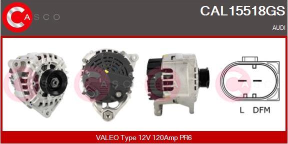 Casco CAL15518GS - Alternator autospares.lv