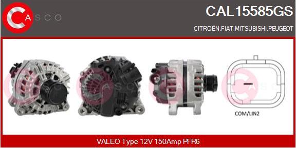 Casco CAL15585GS - Alternator autospares.lv