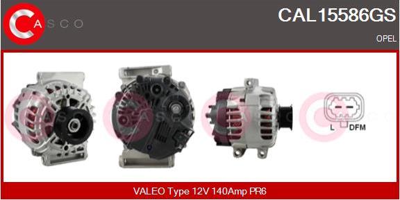 Casco CAL15586GS - Alternator autospares.lv