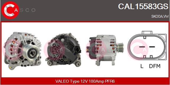 Casco CAL15583GS - Alternator autospares.lv