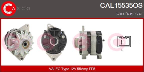 Casco CAL15535OS - Alternator autospares.lv