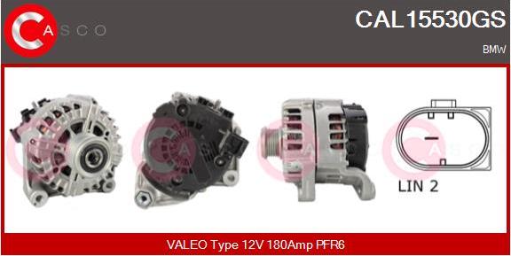 Casco CAL15530GS - Alternator autospares.lv