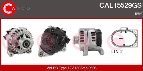 Casco CAL15529GS - Alternator autospares.lv