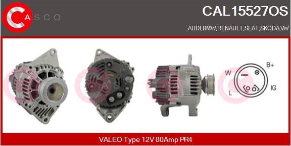 Casco CAL15527OS - Alternator autospares.lv