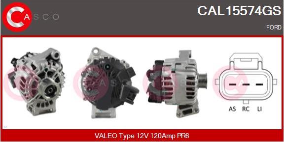 Casco CAL15574GS - Alternator autospares.lv