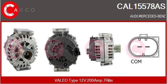 Casco CAL15578AS - Alternator autospares.lv