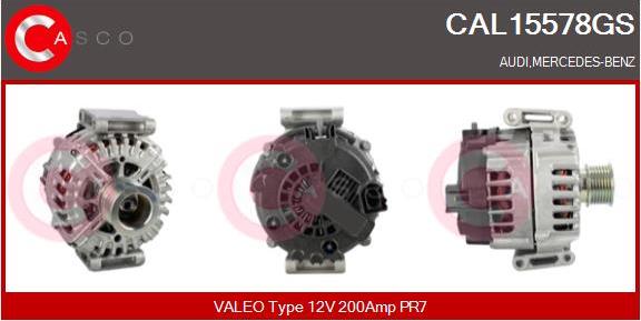 Casco CAL15578GS - Alternator autospares.lv