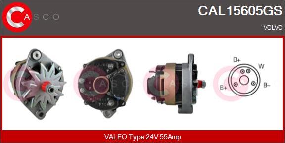 Casco CAL15605GS - Alternator autospares.lv