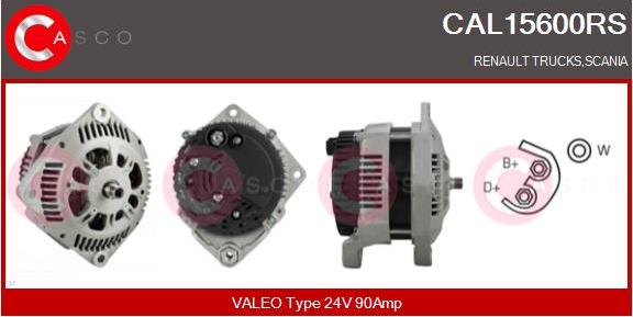Casco CAL15600RS - Alternator autospares.lv