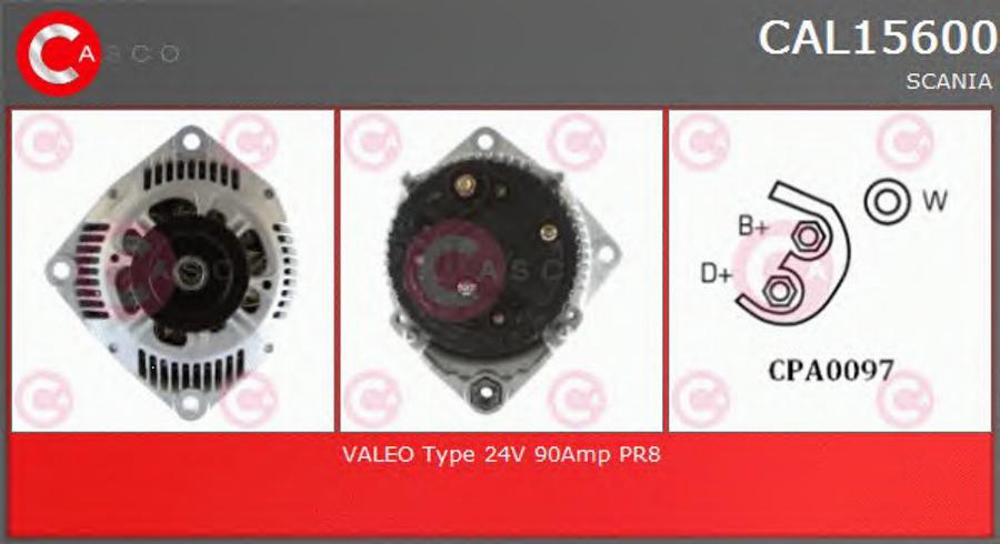 Casco CAL15600 - Alternator autospares.lv