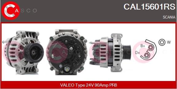 Casco CAL15601RS - Alternator autospares.lv