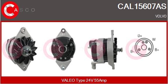 Casco CAL15607AS - Alternator autospares.lv