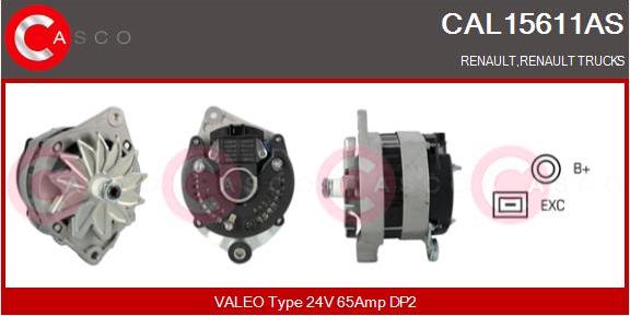 Casco CAL15611AS - Alternator autospares.lv