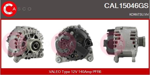 Casco CAL15046GS - Alternator autospares.lv