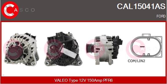 Casco CAL15041AS - Alternator autospares.lv