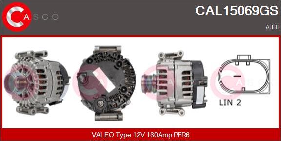 Casco CAL15069GS - Alternator autospares.lv