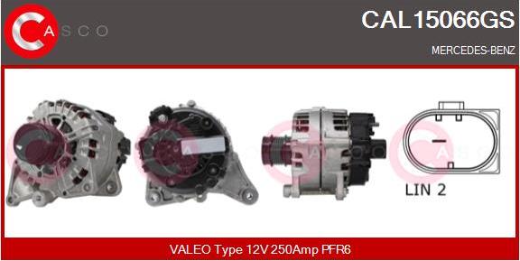 Casco CAL15066GS - Alternator autospares.lv