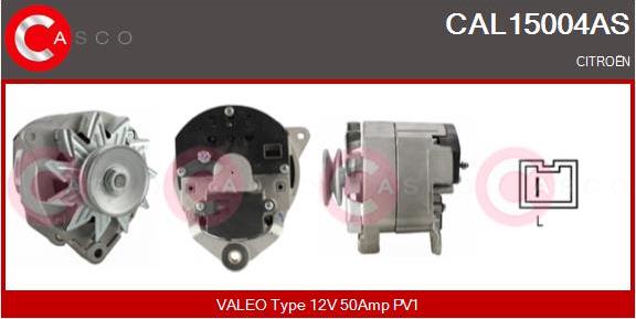 Casco CAL15004AS - Alternator autospares.lv