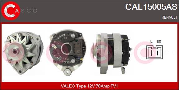 Casco CAL15005AS - Alternator autospares.lv