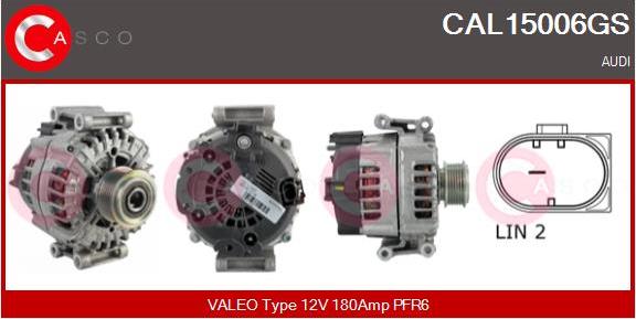 Casco CAL15006GS - Alternator autospares.lv