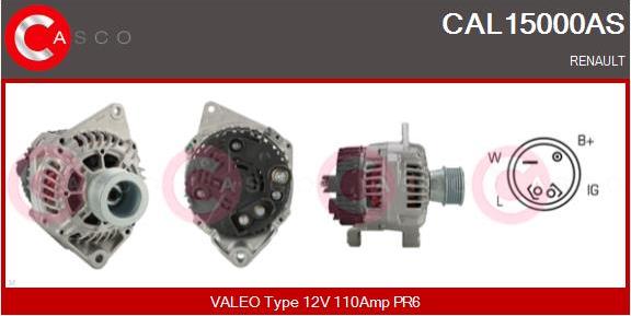 Casco CAL15000AS - Alternator autospares.lv