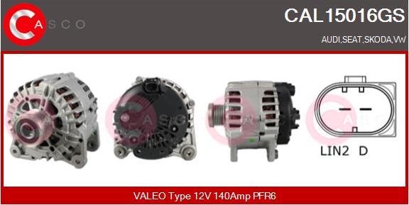 Casco CAL15016GS - Alternator autospares.lv