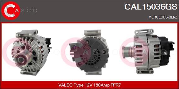 Casco CAL15036GS - Alternator autospares.lv