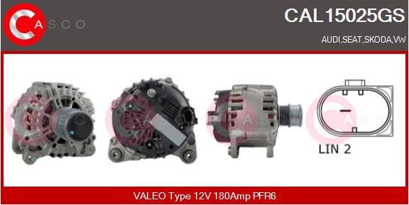 Casco CAL15025GS - Alternator autospares.lv