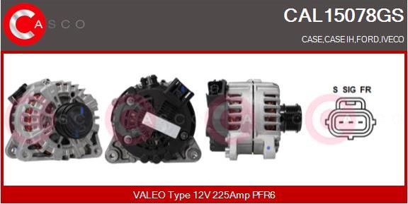 Casco CAL15078GS - Alternator autospares.lv