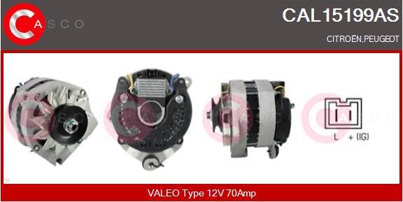 Casco CAL15199AS - Alternator autospares.lv