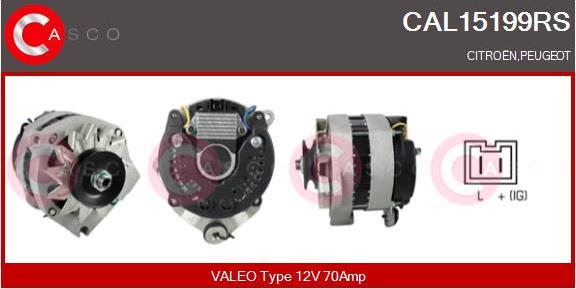 Casco CAL15199RS - Alternator autospares.lv