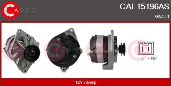 Casco CAL15196AS - Alternator autospares.lv