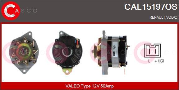 Casco CAL15197OS - Alternator autospares.lv