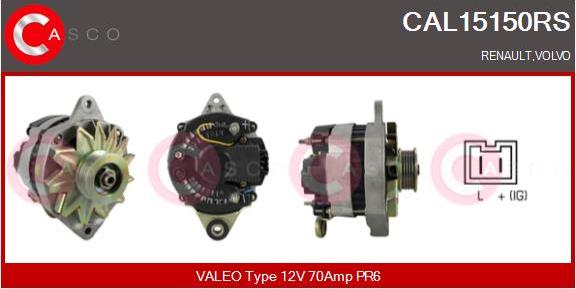 Casco CAL15150RS - Alternator autospares.lv