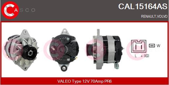 Casco CAL15164AS - Alternator autospares.lv